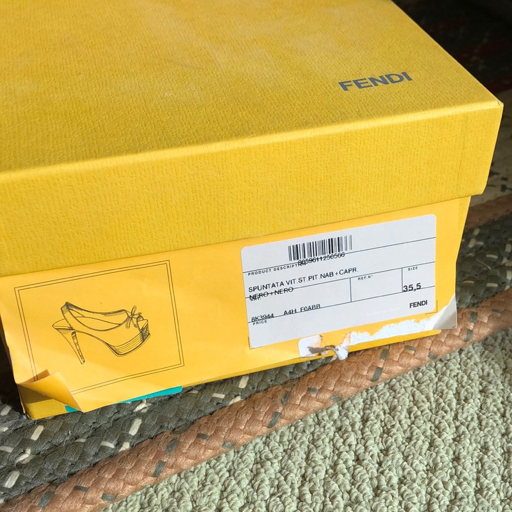 Fendi Slingback Platform Heels - image 6